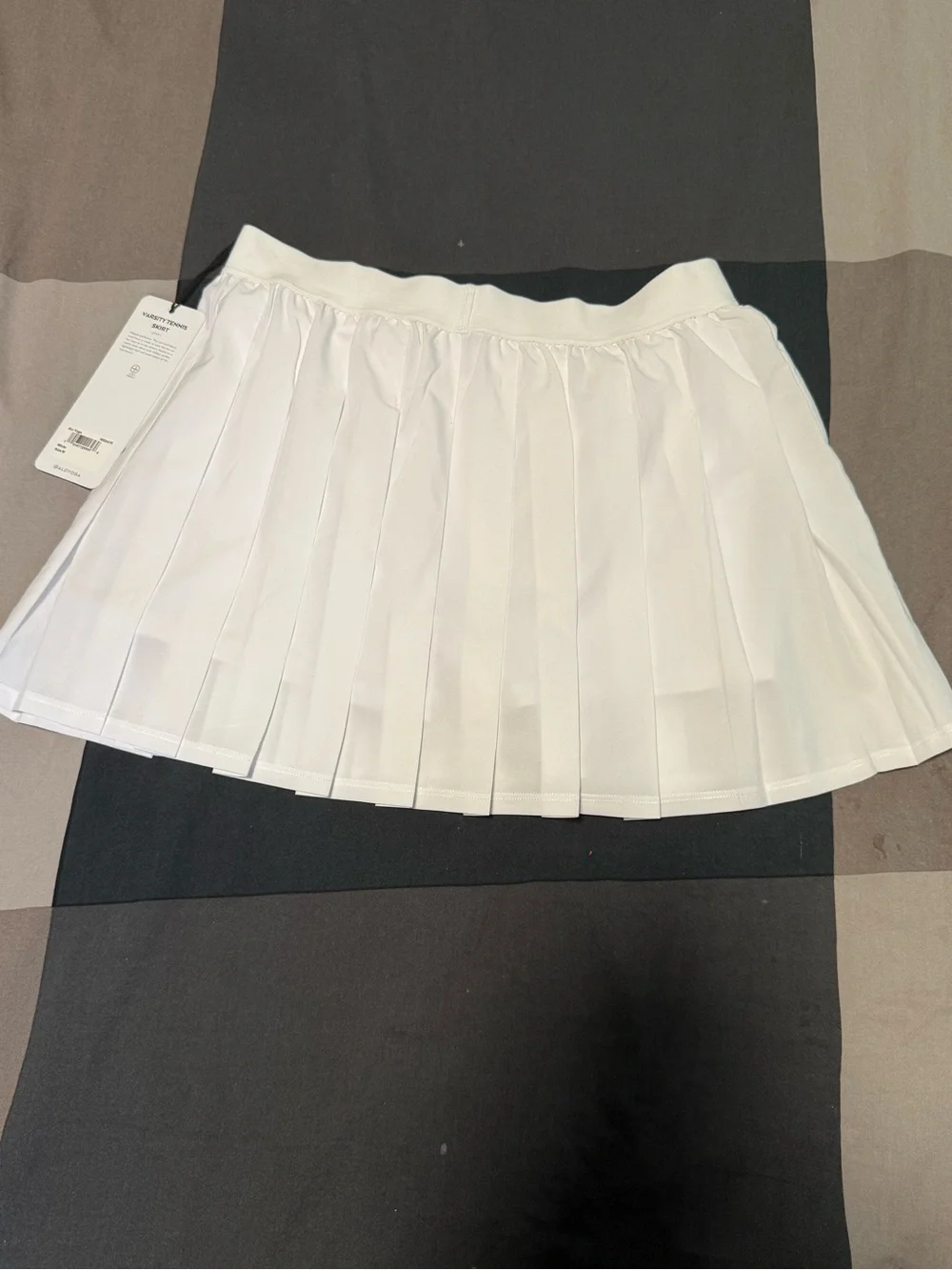 NWT Alo Yoga Varsity Tennis Skirt Color: White | Size: M